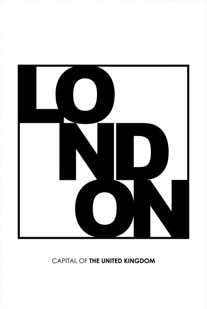 London Typo poster