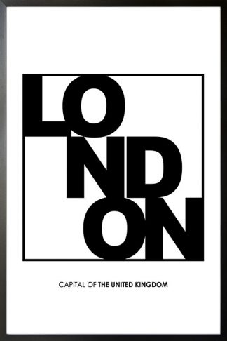 London Typo poster