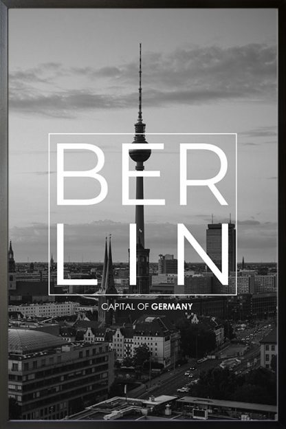 Berlin B&W Typo poster