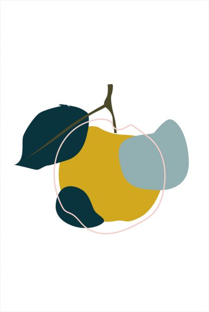 Abstract Apple poster