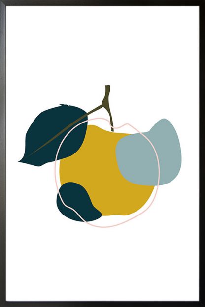 Abstract Apple poster