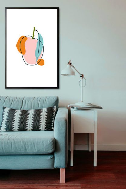 Abstract Mango poster in interior