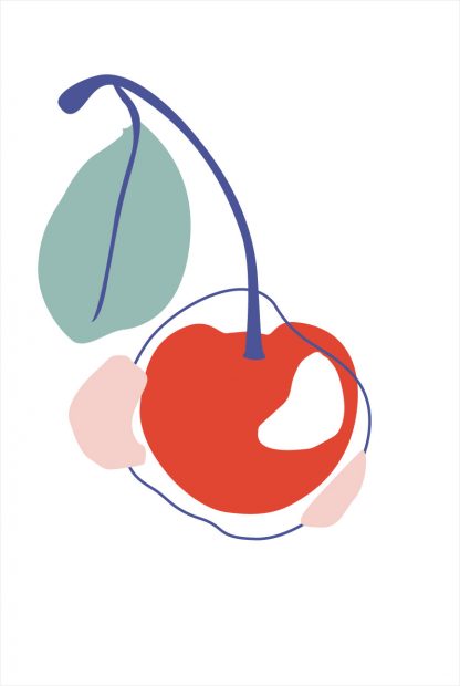 Abstract Cherry poster