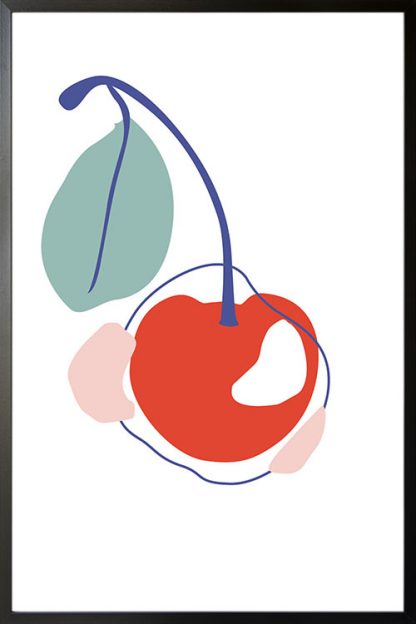 Abstract Cherry poster