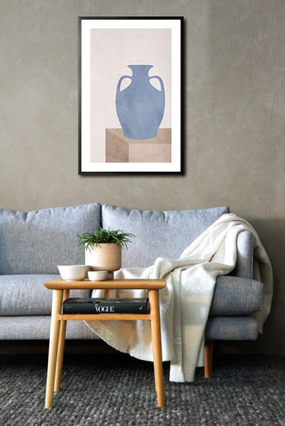 Earth tone vase no. 1 poster in interior