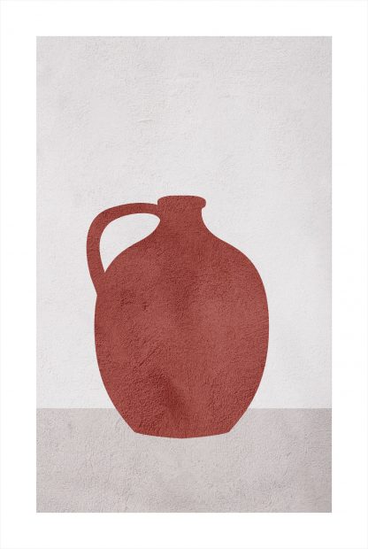 Earth tone vase no. 2 poster