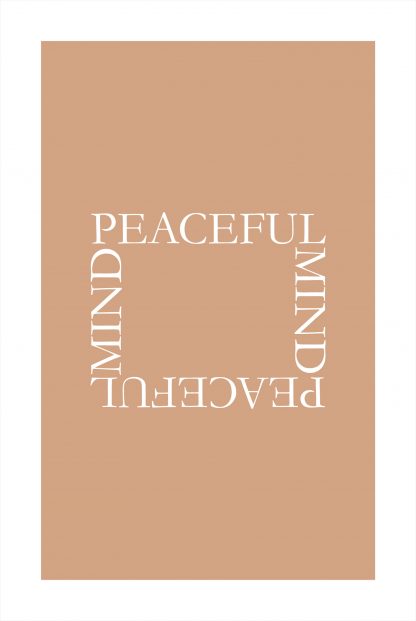Peaceful mind poster