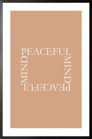 Peaceful mind poster