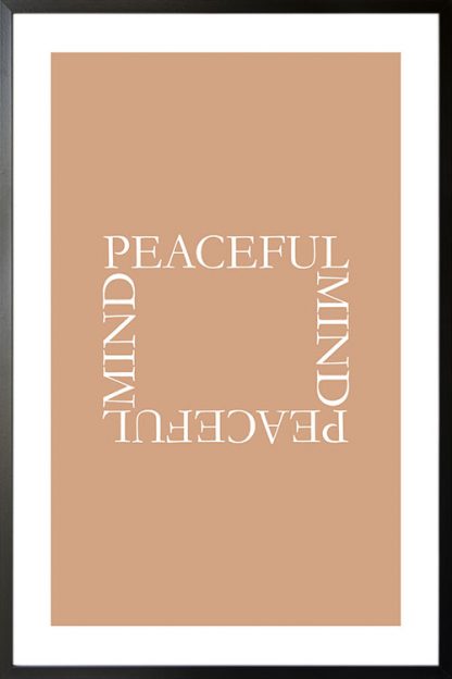 Peaceful mind poster
