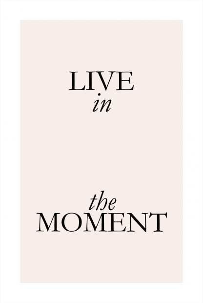Live in the moment poster