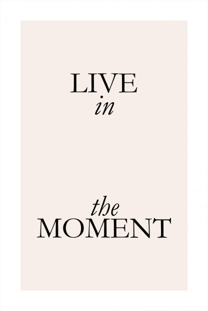 Live in the moment poster