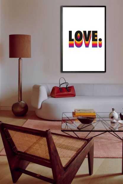 Love Poster in interior