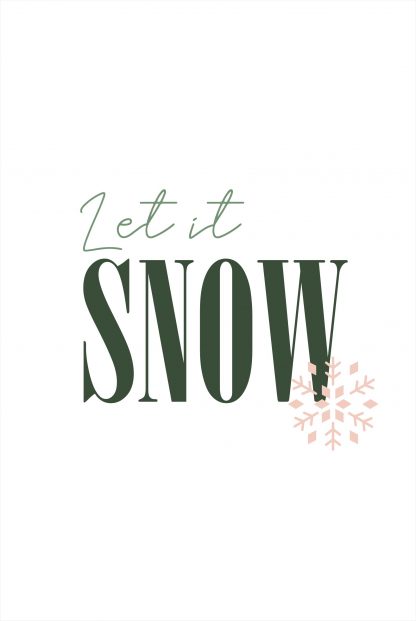 Let it snow poster