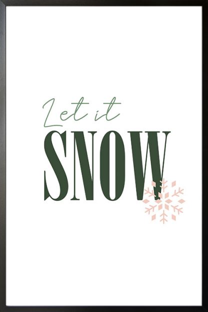 Let it snow poster