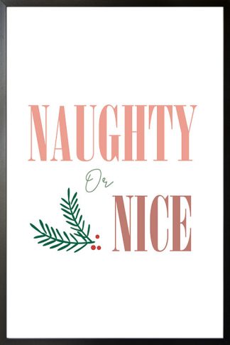 Naughty or nice poster