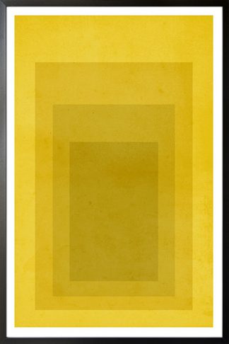 Textured yellow rectangles poster