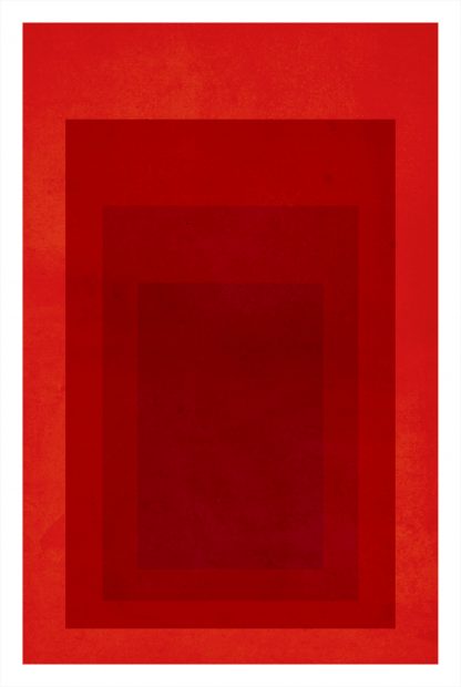 Textured red rectangles poster