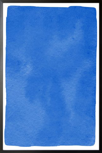 Textured blue watercolor poster