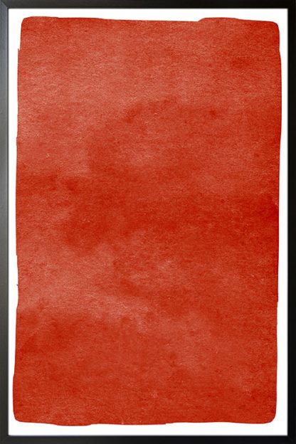 Textured red watercolor poster