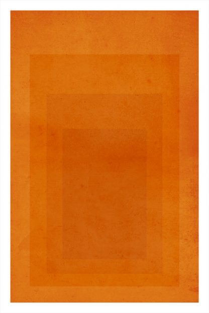 Textured orange rectangles poster