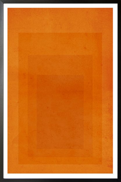 Textured orange rectangles poster