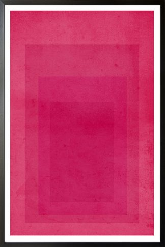Textured pink rectangles poster