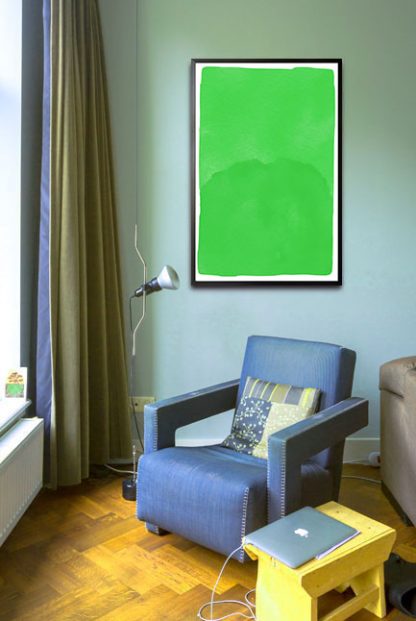 Green Sun poster in interior