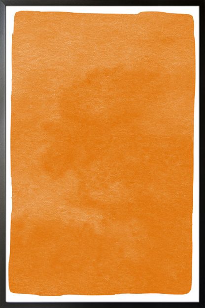 Textured orange watercolor poster