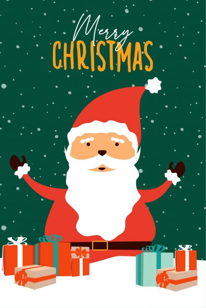 Santa's present poster