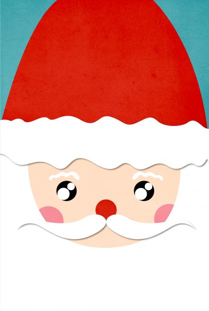 Cute santa poster