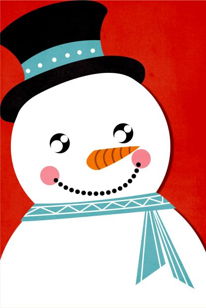 Cute snowman poster