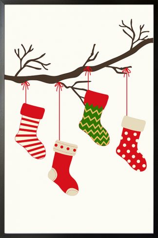 Socks on branch poster