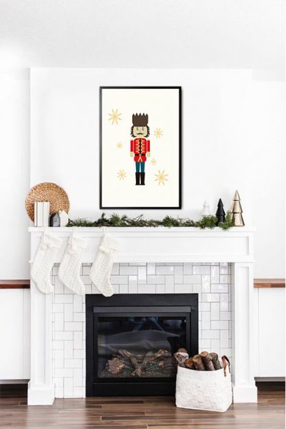 Christmas toy soldier poster in interior