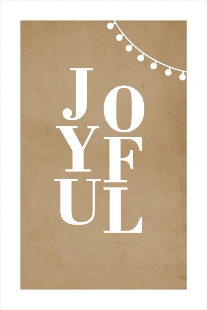 Joyful typo poster