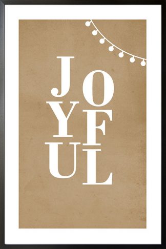 Joyful typo poster