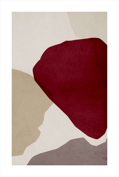 Textured Maroon no. 1 poster