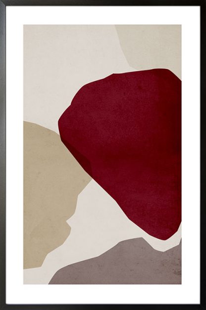 Textured Maroon no. 1 poster