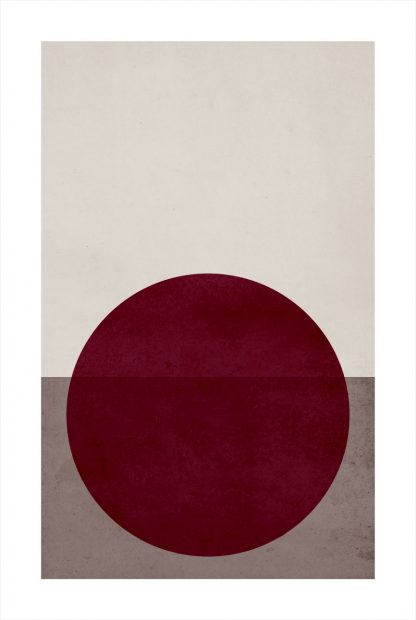 Textured Maroon no. 3 poster