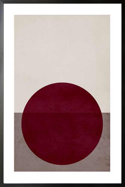 Textured Maroon no. 3 poster