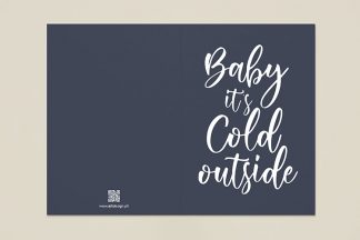 4-Pcs. Baby its cold outside greeting card