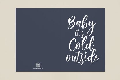 4-Pcs. Baby its cold outside greeting card