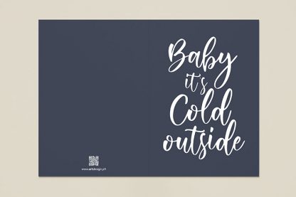 4-Pcs. Baby its cold outside greeting card