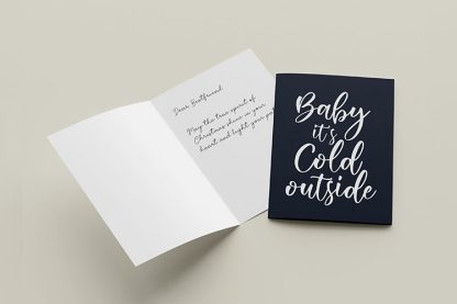 4-Pcs. Baby its cold outside greeting card