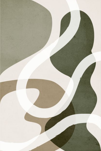 Graphical and curvy shape no. 1 poster