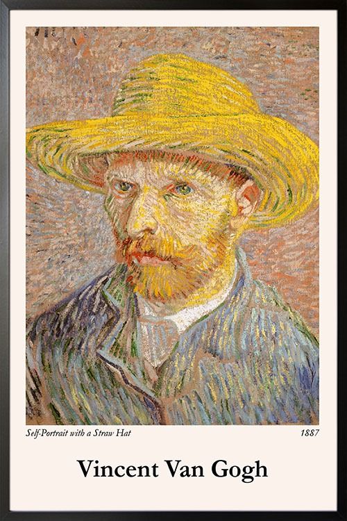 Self-Portrait with a Straw Hat poster