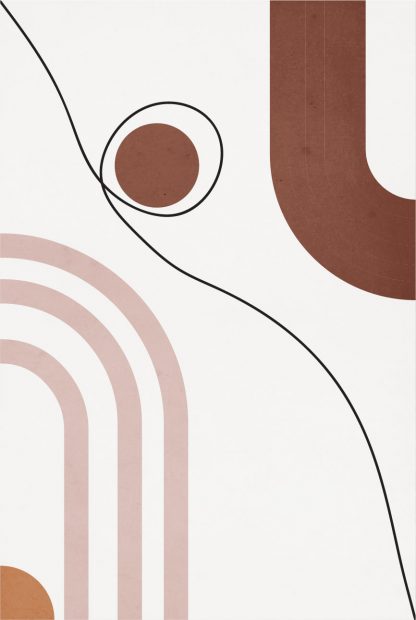 Arc and freehand line no. 2 poster