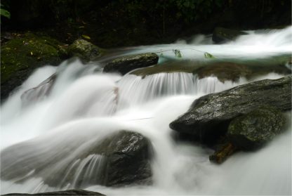 Freezing running water poster