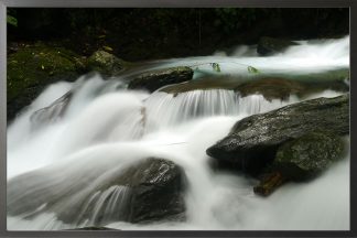 Freezing running water poster