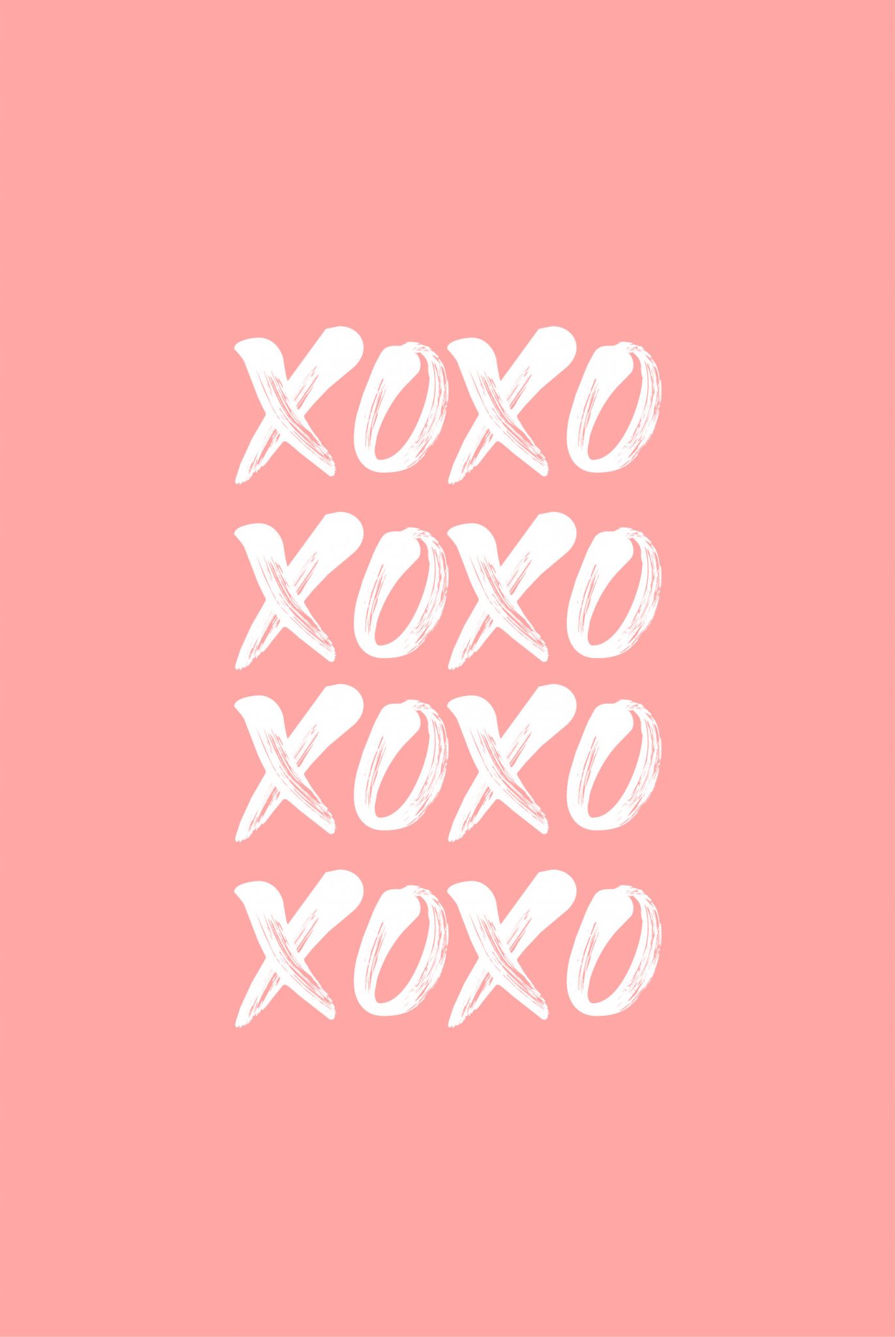 Valentines hugs and kisses poster - Artdesign