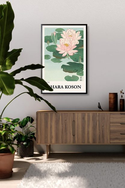 Koson Water lily poster in interior